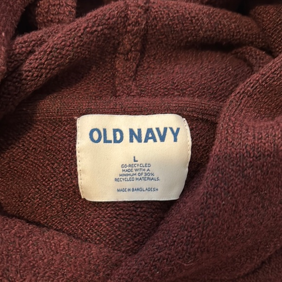 Old Navy Maroon Patterned Men's Sweater - Picture 2 of 2